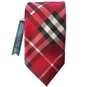 Littlest Prince New Neck Tie Maroon Red Black White Art Deco Swing 60" X 3.5" Re